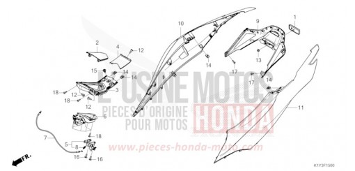 HOUSSE DE CARROSSERIE WW125AP de 2023